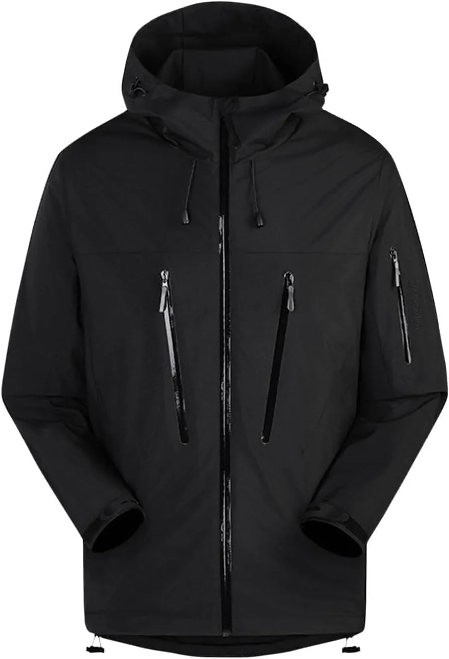 Lmdudan Women Lightweight Jackets Windbreaker Raincoat Waterproof Coat Long Sleeve Zipper Hoodies Softshell Jackets & Pockets