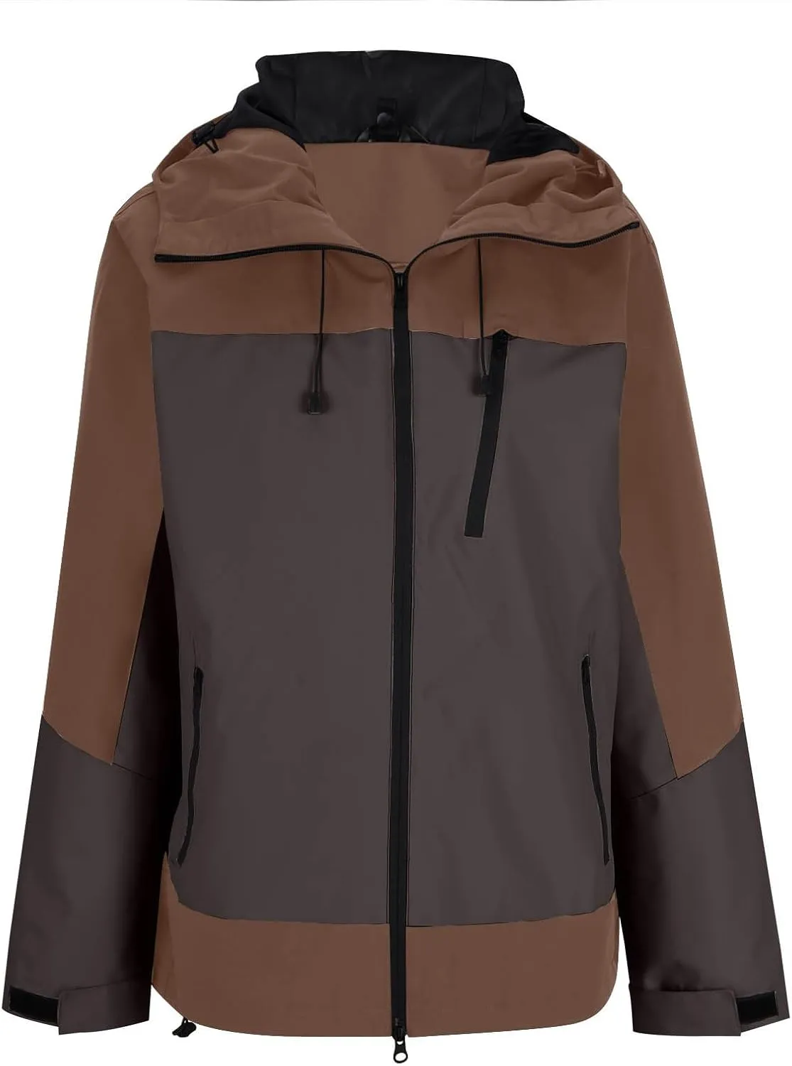 Lmdudan Women Outdoor Hooded Windproof Jacket Waterproof Rain Coat Lightweight Hoodies Windbreaker Running Coats with Pocket