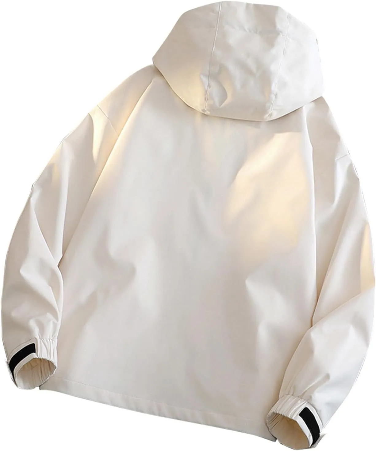 Lmdudan Women Rain Jacket Lightweight Waterproof Coat Hooded Jackets Lightweight Windbreaker Raincoat Outwear with Pockets