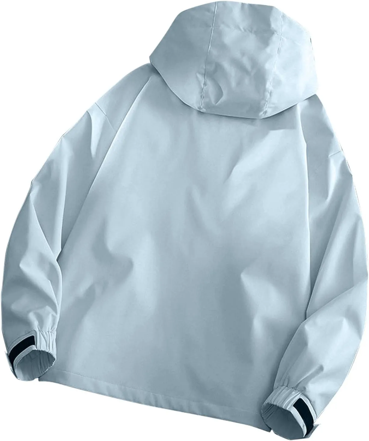 Lmdudan Women Rain Jacket Lightweight Waterproof Coat Hooded Jackets Lightweight Windbreaker Raincoat Outwear with Pockets