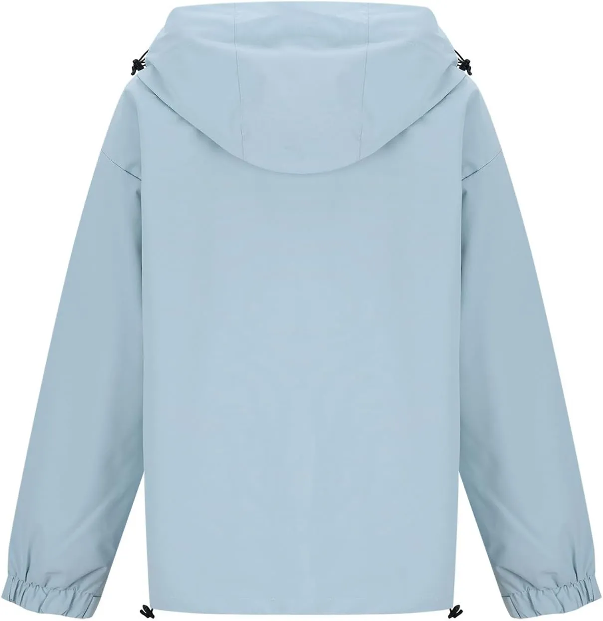 Lmdudan Women Rain Jacket Lightweight Waterproof Coat Hooded Jackets Lightweight Windbreaker Raincoat Outwear with Pockets