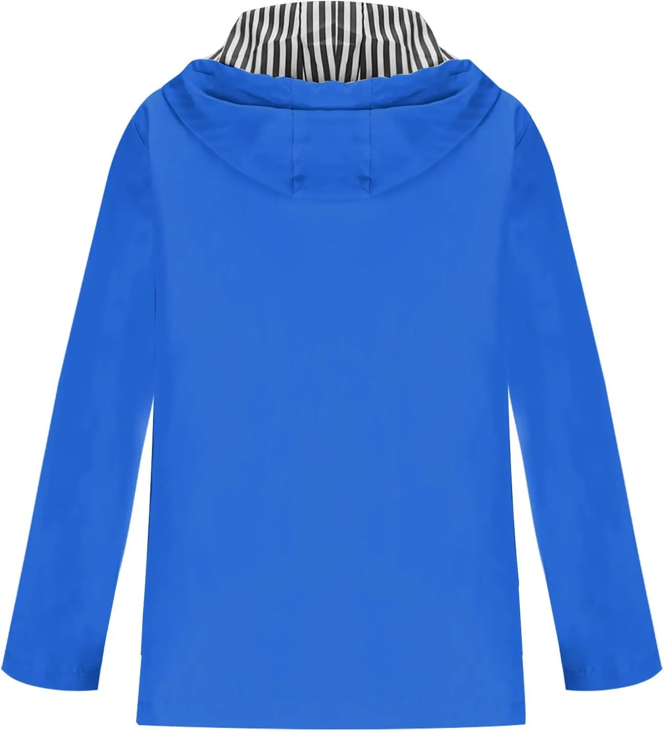 Lmdudan Womens Rain Coat Waterproof Active Outdoor Rain Jacket Lightweight Zip Up Fall Winter Raincoat Windbreaker With Hood
