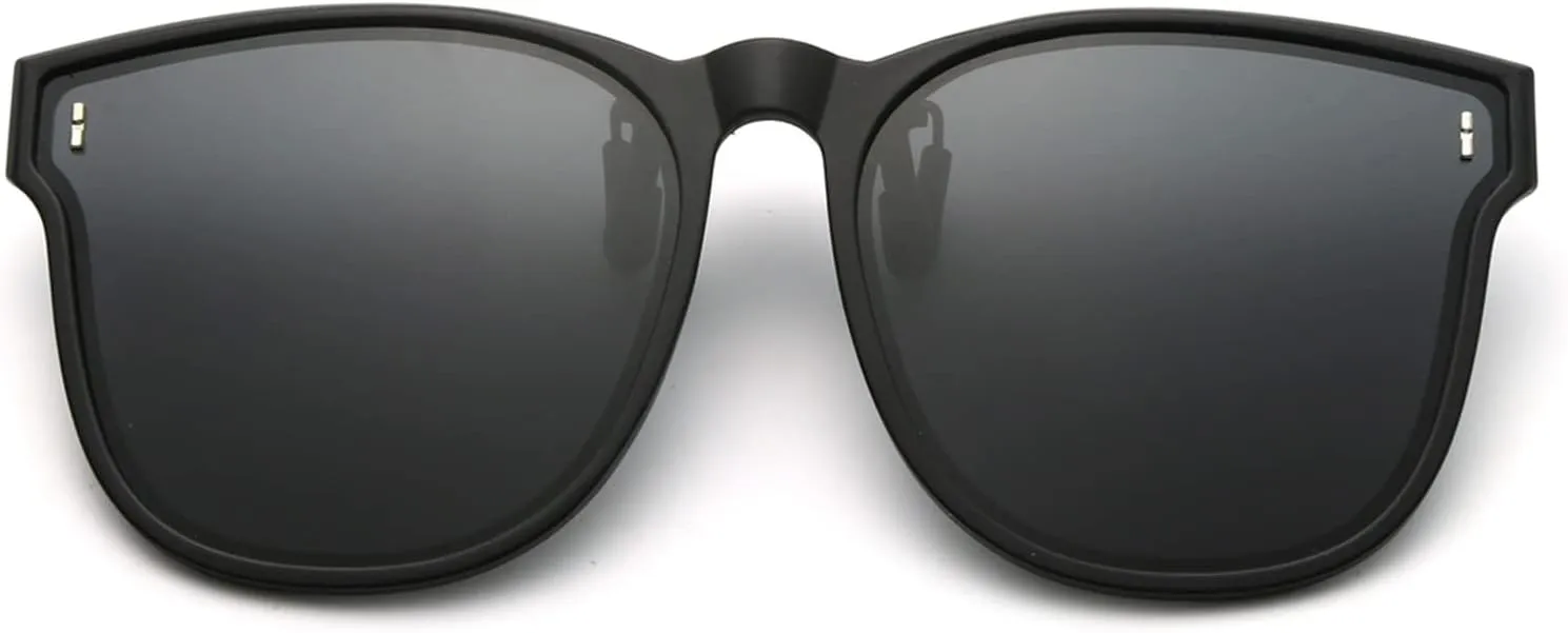 Long Keeper Oversized Polarized Clip On Sunglasses Women Men Classic Driving Fishing Flip Up Sunglasses Over Glasses