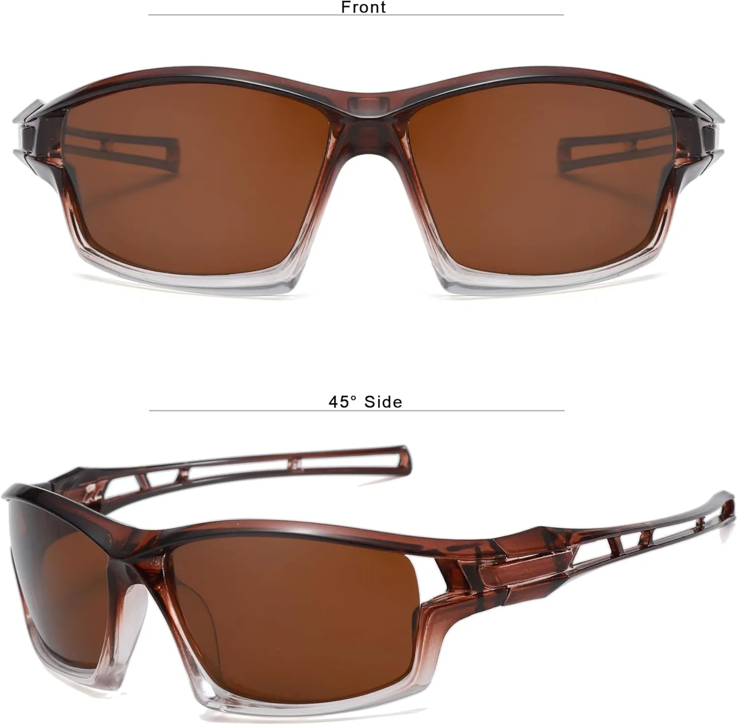 Long Keeper Polarized Sport Sunglasses Women Men Wrap Around Cycling Sunglasses for Running Driving Fishing Hiking Riding