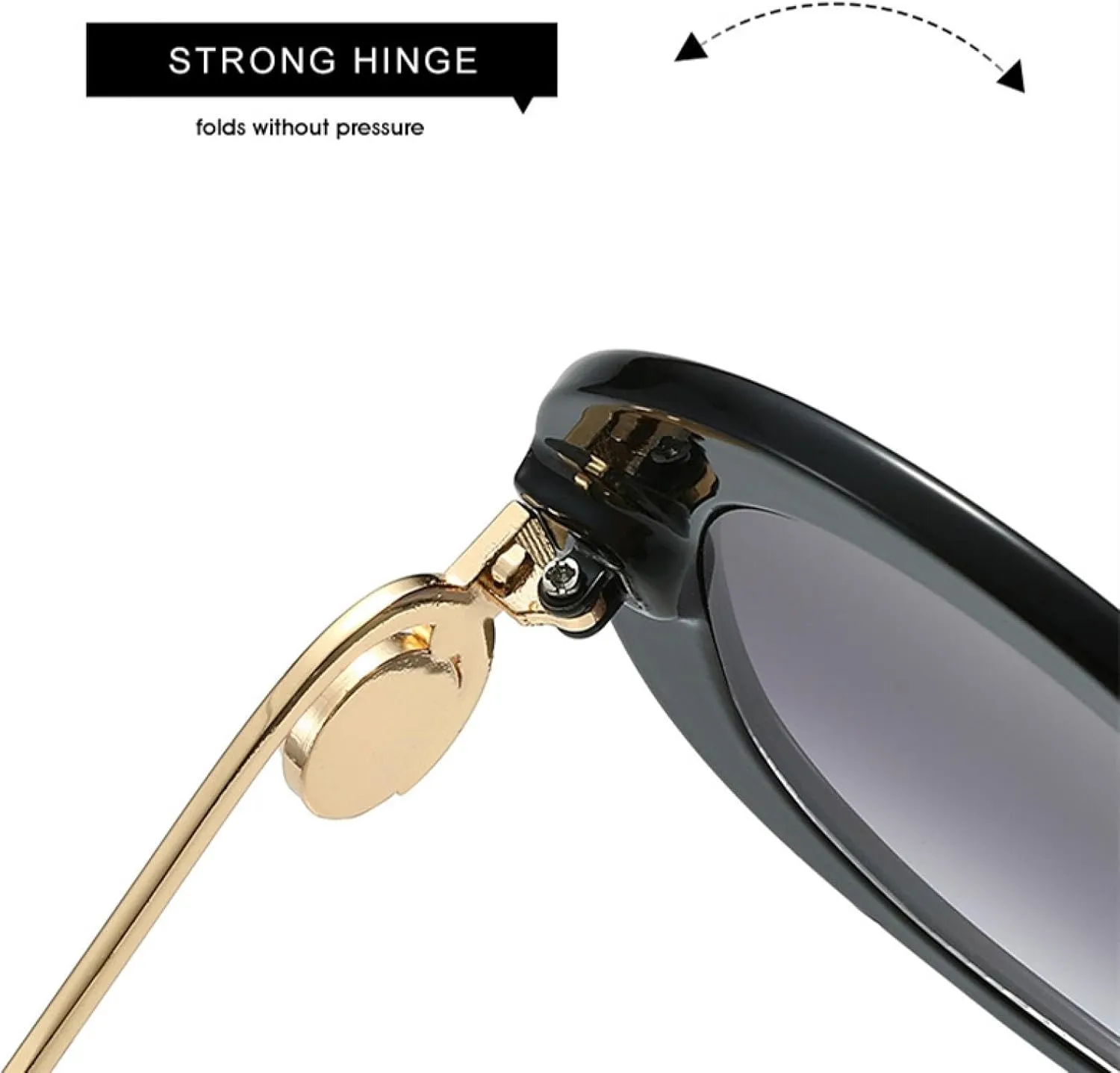 Luxury Big Frame Metal Oval Sunglasses for Women Men Outdoor Driving Travel Sun Glasses Uv400