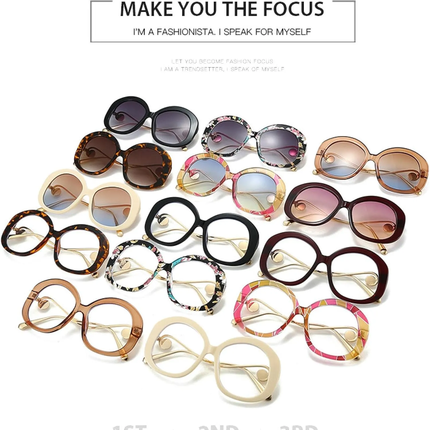 Luxury Big Frame Metal Oval Sunglasses for Women Men Outdoor Driving Travel Sun Glasses Uv400