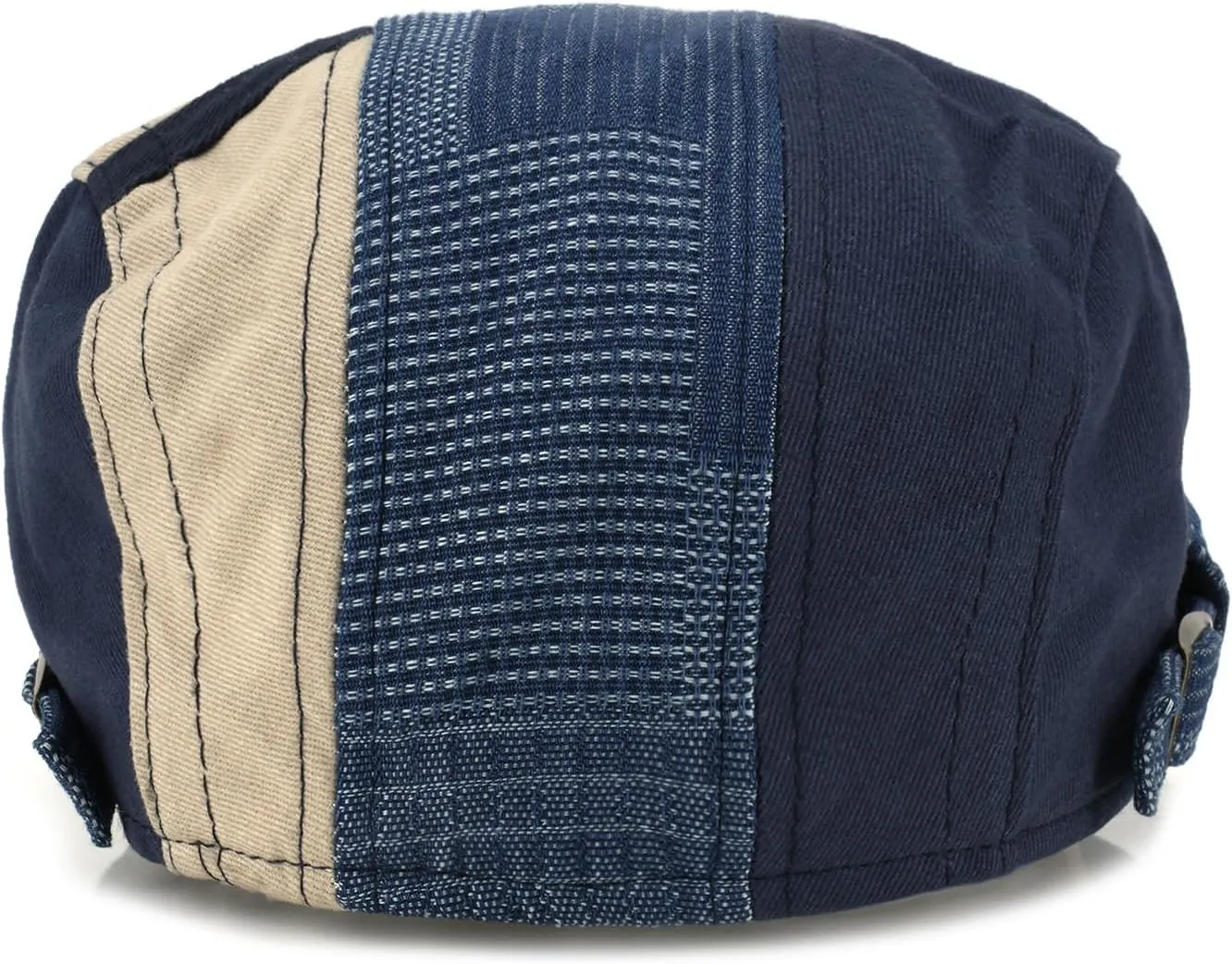 M MOACC Men's Beret Hat Cotton Buckle Adjustable Newsboy Hats for Men Driving Flat Caps Cabbie Gatsby Cap