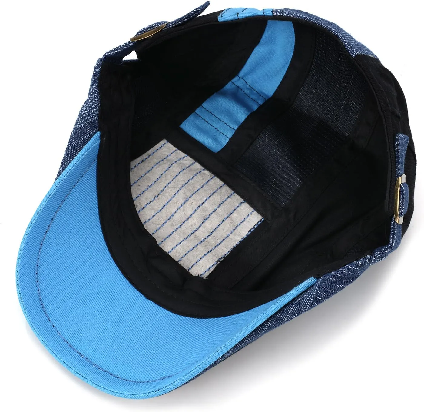 M MOACC Men's Beret Hat Cotton Buckle Adjustable Newsboy Hats for Men Driving Flat Caps Cabbie Gatsby Cap