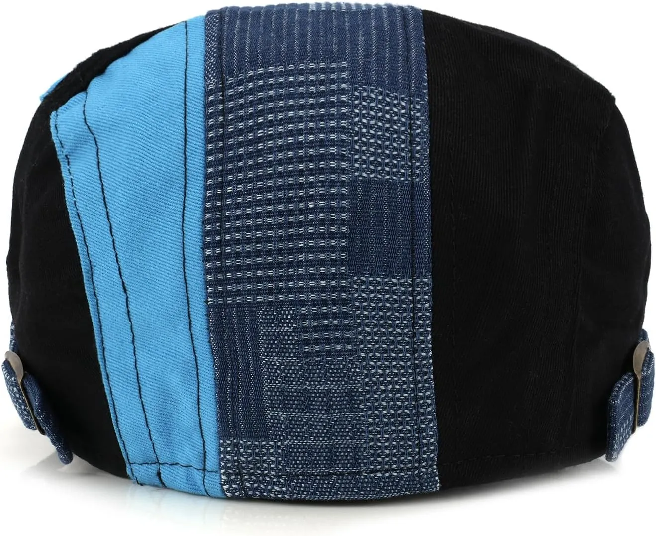 M MOACC Men's Beret Hat Cotton Buckle Adjustable Newsboy Hats for Men Driving Flat Caps Cabbie Gatsby Cap