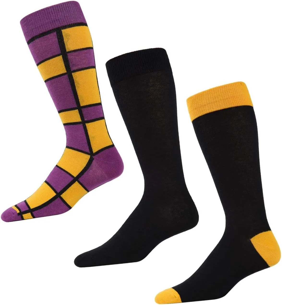 MeMoi Boxernate Cotton Blend Crew Sock 3 Pair Pack