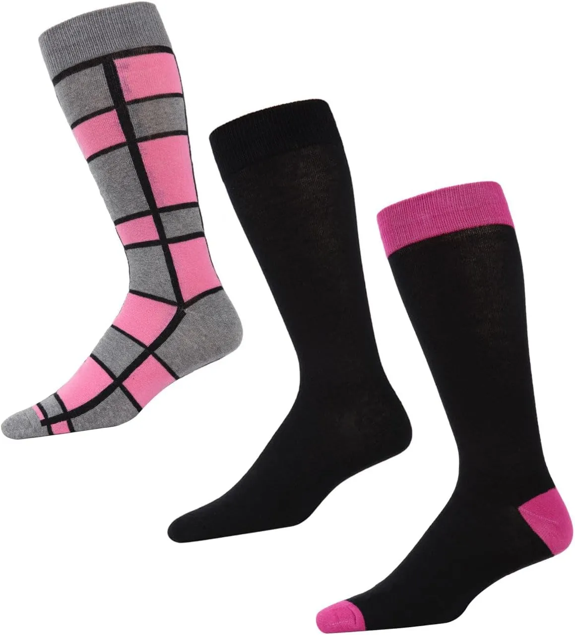 MeMoi Boxernate Cotton Blend Crew Sock 3 Pair Pack