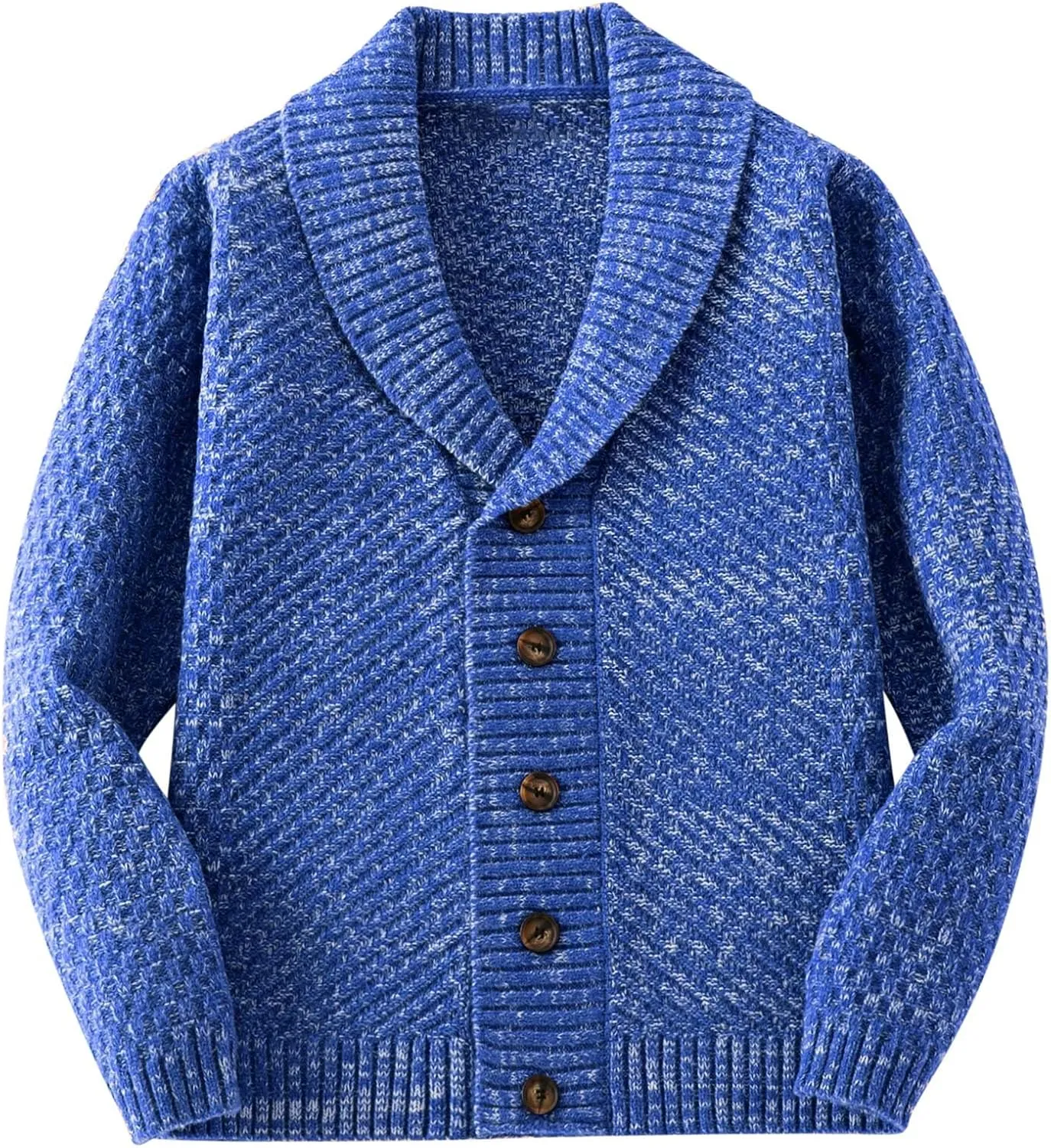 Men Cable Knit Cardigan Button Down Cardigan Sweater Vintage Open Front Sweater Winter Knit Cardigan Lapel Sweater