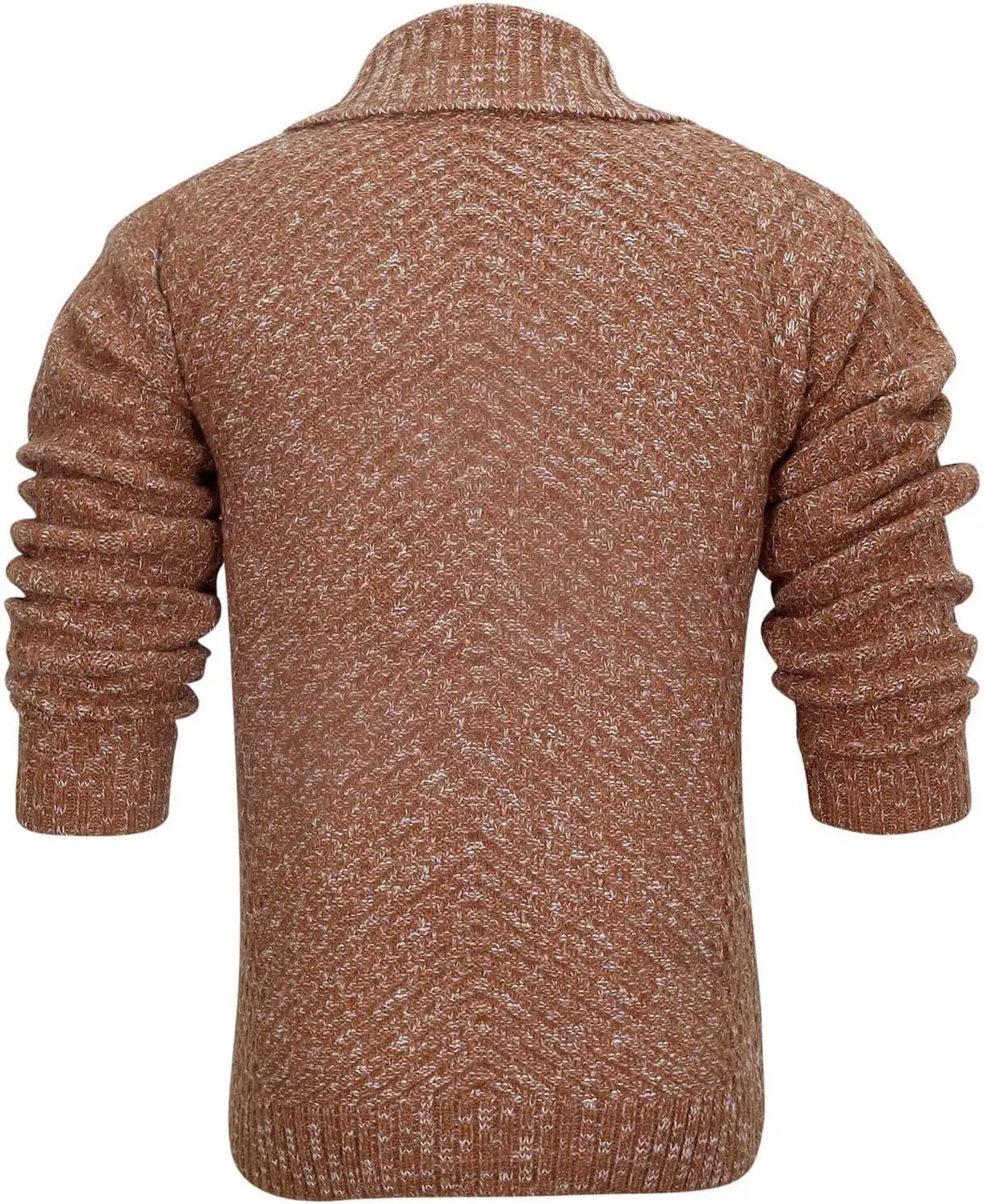 Men Cable Knit Cardigan Button Down Cardigan Sweater Vintage Open Front Sweater Winter Knit Cardigan Lapel Sweater