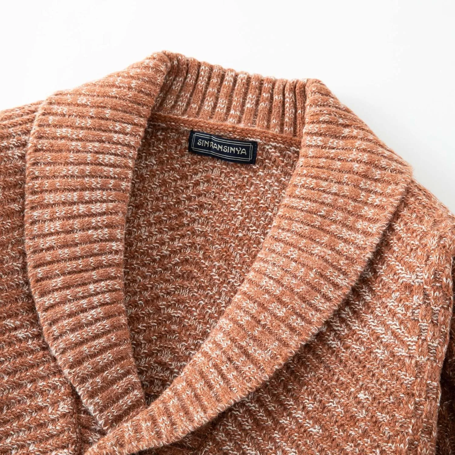 Men Cable Knit Cardigan Button Down Cardigan Sweater Vintage Open Front Sweater Winter Knit Cardigan Lapel Sweater