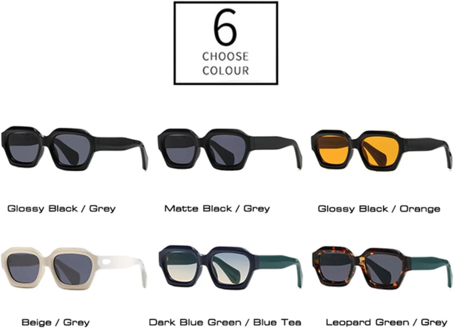 Men Gradient Sunglasses Shades Uv400 Retro Polygon