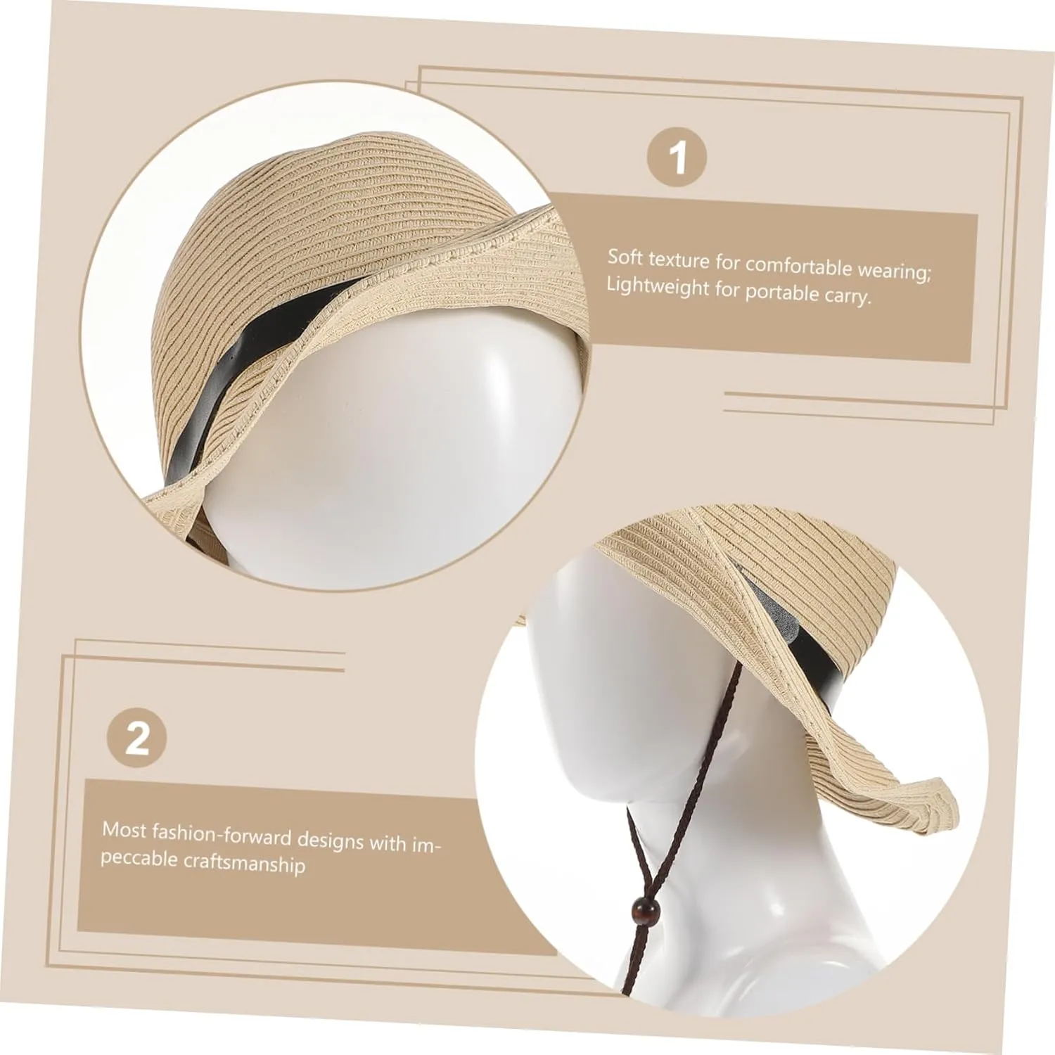 Men Wide Brim Hat Hats UK Straw Summer Hat Outdoor Beach Hat para Boater Sun Hat Cloche Sunproof Caps