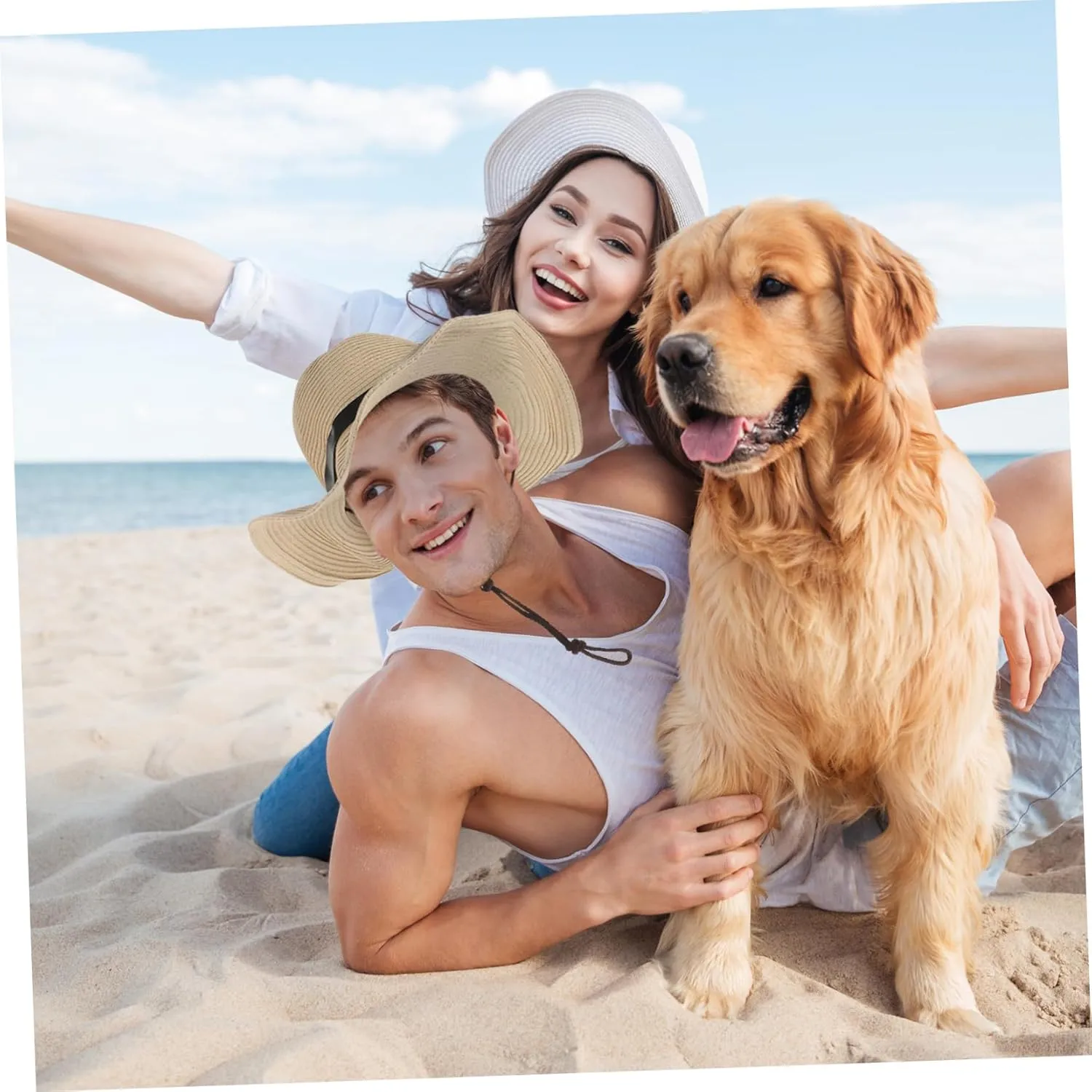 Men Wide Brim Hat Hats UK Straw Summer Hat Outdoor Beach Hat para Boater Sun Hat Cloche Sunproof Caps