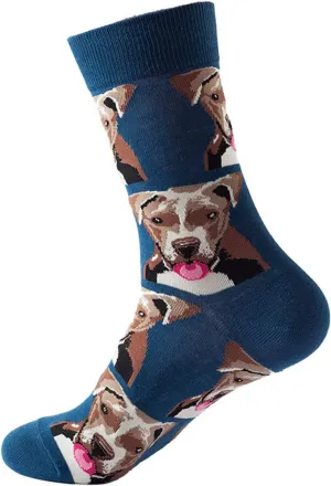 Men Women Animal Patterned Print Socks Funny Cute Novelty Design Socks Comfort Breathable Cotton Crew Socks