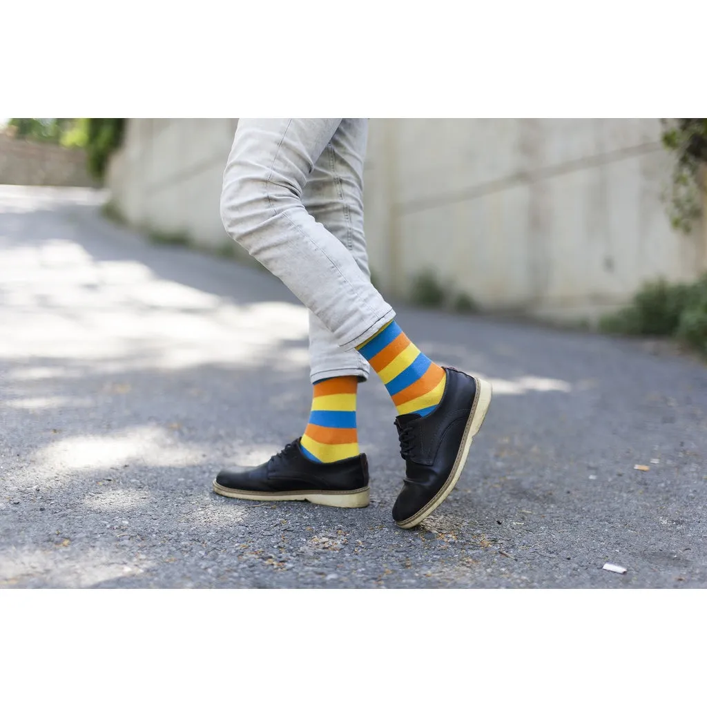 Men's 5-Pair Funky Mix Socks-3031