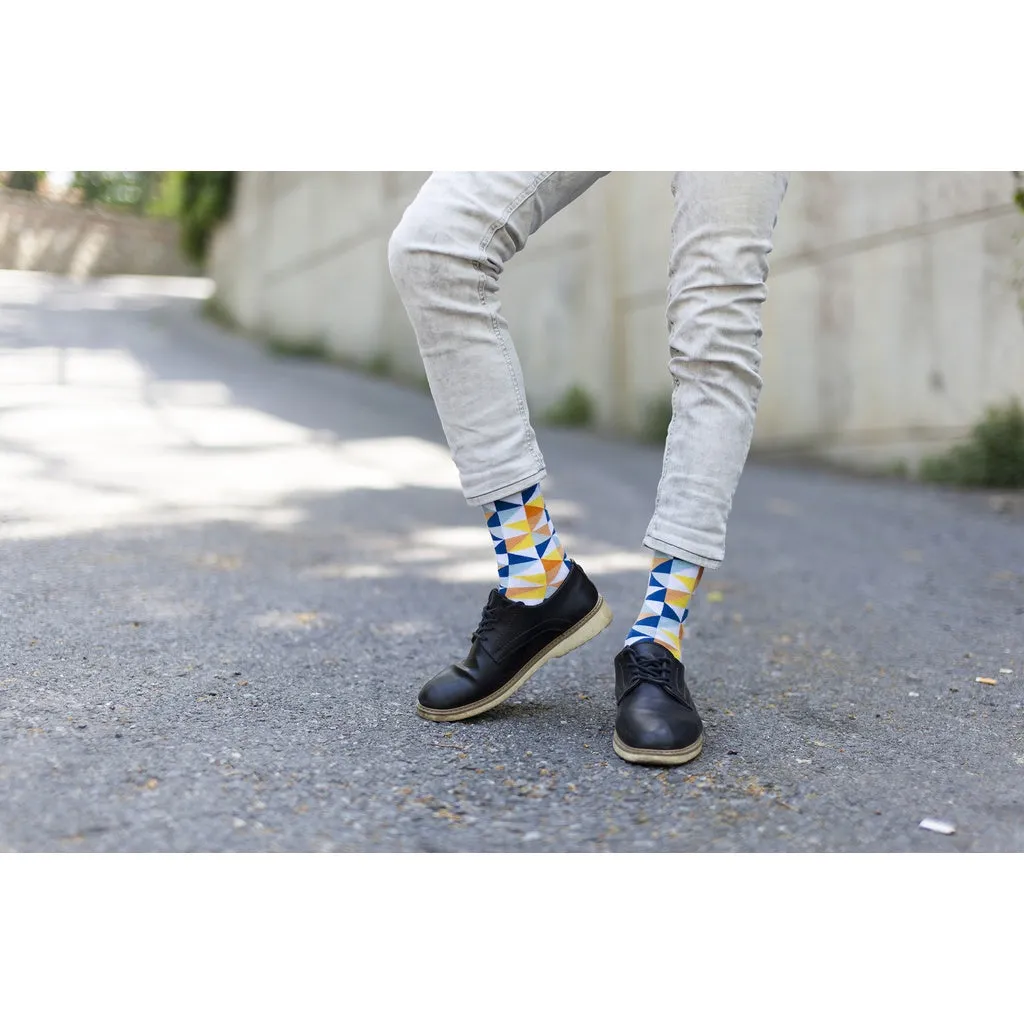 Men's 5-Pair Funky Mix Socks-3031