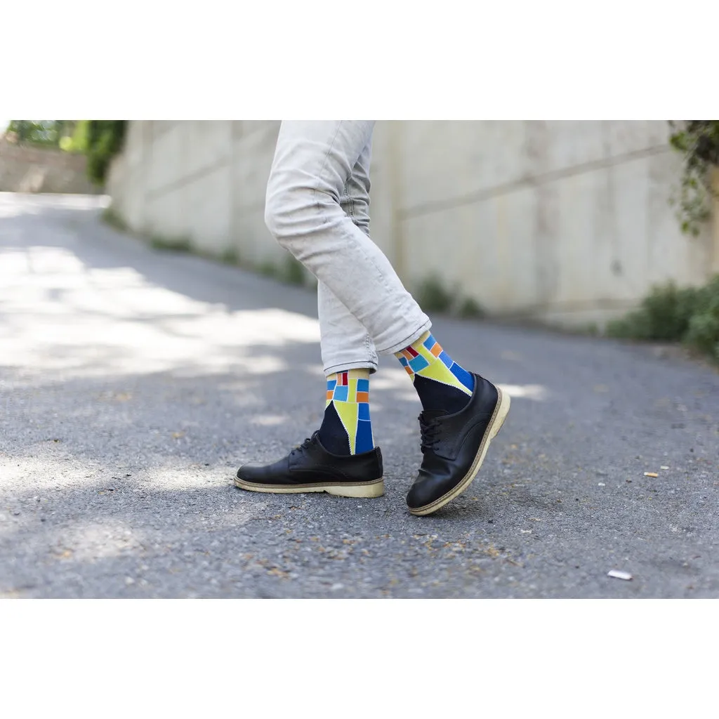 Men's 5-Pair Funky Mix Socks-3031