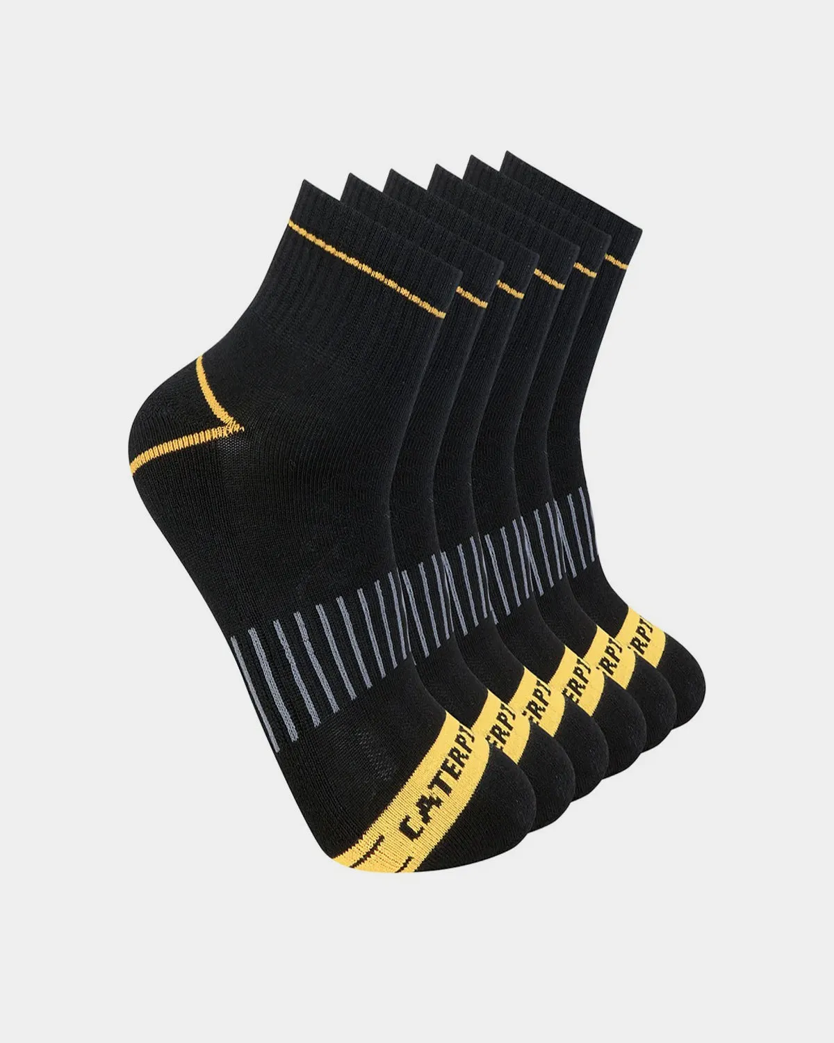 MEN'S ADVANCED HALF CUSHION QUARTER SOCKS (6 PACK)
