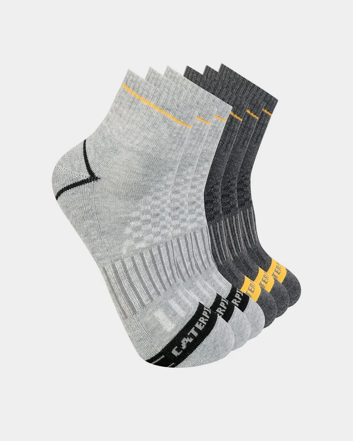 MEN'S ADVANCED HALF CUSHION QUARTER SOCKS (6 PACK)