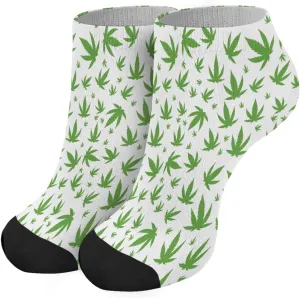 Mens Athletic Socks No Show Womens Sock Low Cut Sock Funny Marijuana 420 Casual Socks Youth
