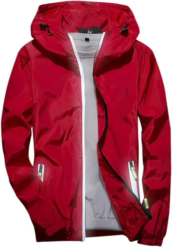 Men's Bomber Jacket Warm Waterproof Puffer Jacket Hooded Windproof Winter Coat Jackets, M-7XL