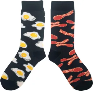 Men's Cartoon Patterned Cotton Knit Soft Crew Dress Socks for Gifts