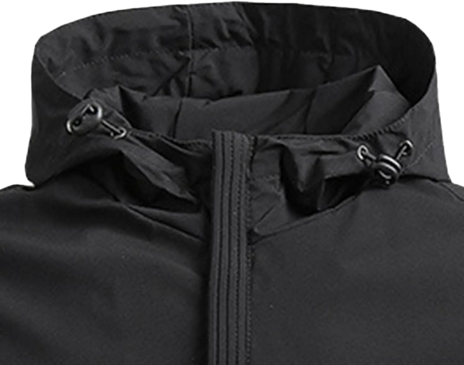 Men's Casual Varsity Bomber Jacket Lightweight Zip Up Hooded Baseball Jackets Windproof Sport Hiking Jacket