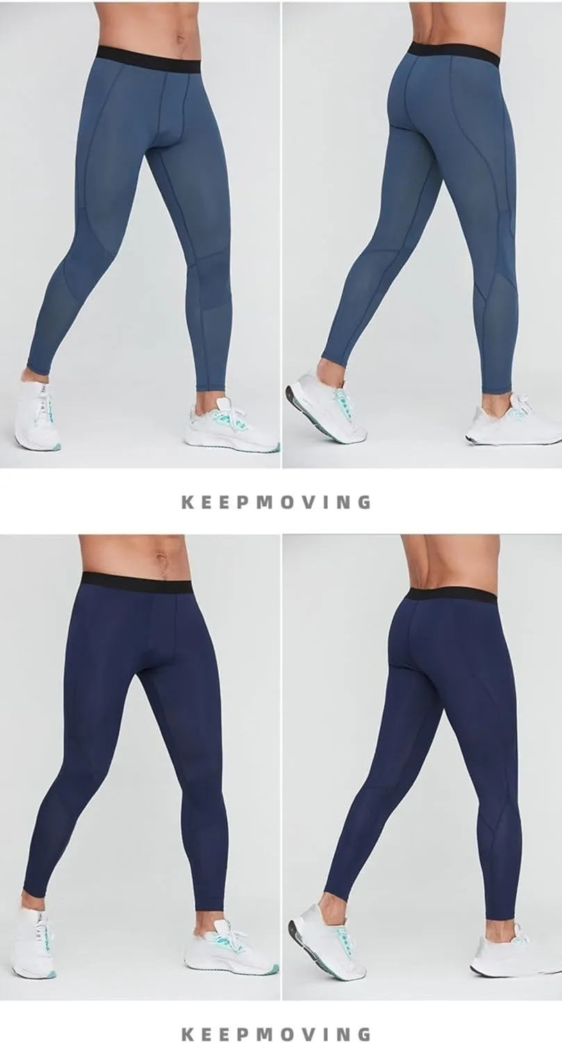 Men's Compression Men's Yoga Tights Pant for Running, Yoga, and Training Men's Running Sports Leggings
