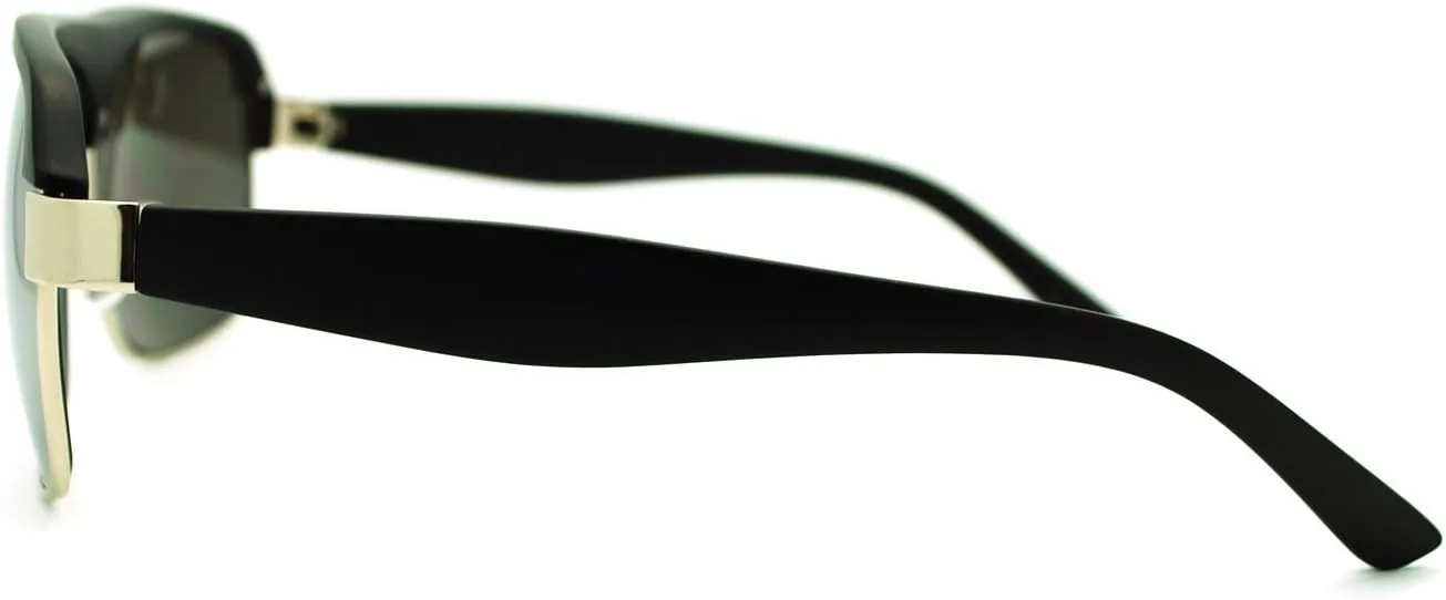 Men's Designer Fashion Sunglasses Square Flat Top Boss Shades