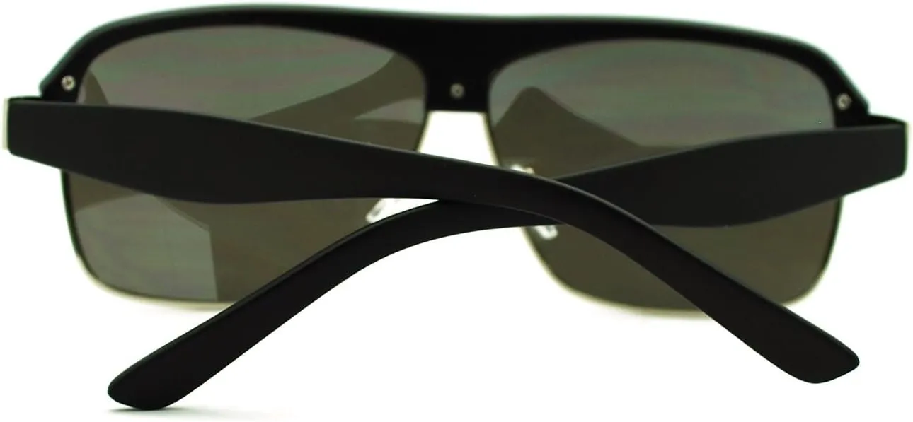 Men's Designer Fashion Sunglasses Square Flat Top Boss Shades