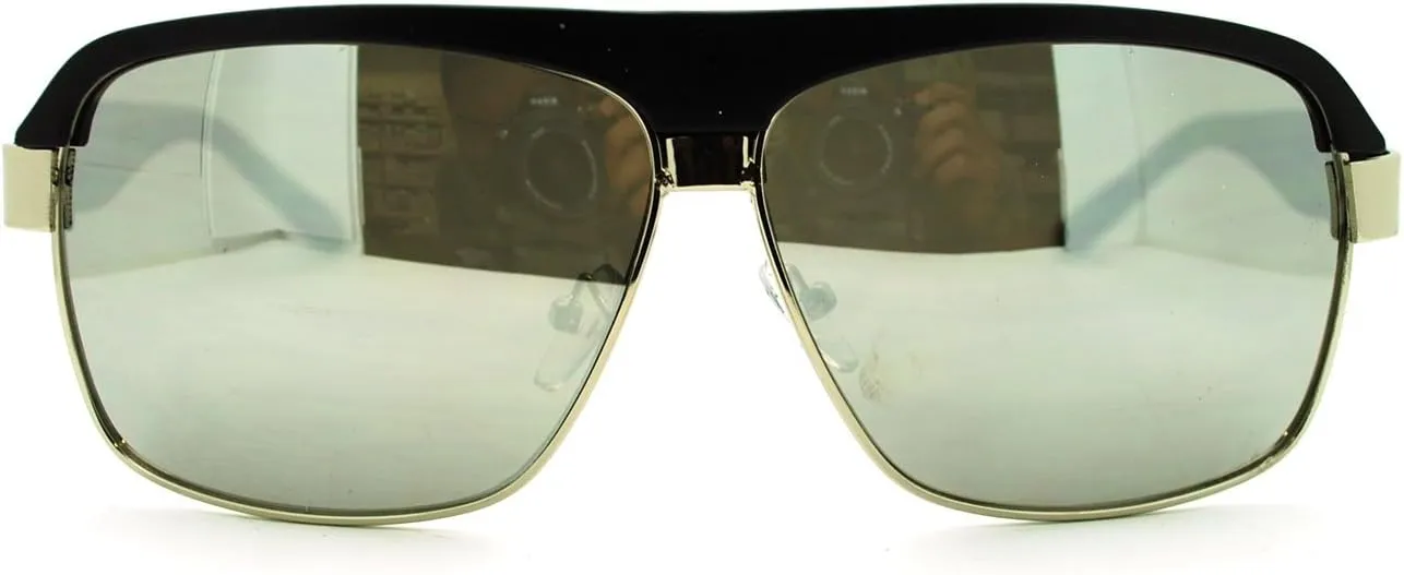 Men's Designer Fashion Sunglasses Square Flat Top Boss Shades