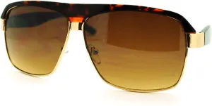 Men's Designer Fashion Sunglasses Square Flat Top Boss Shades
