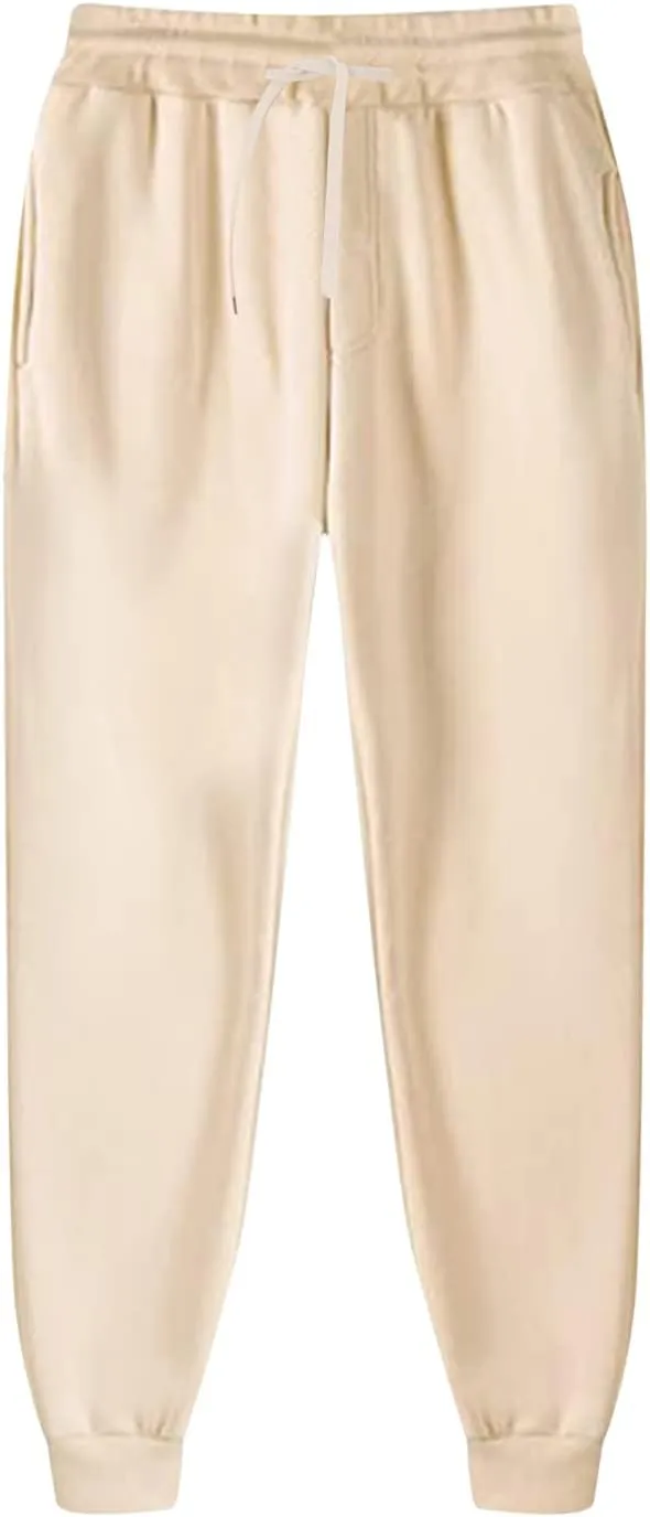 Mens Fashion Joggers Sweatpants Leg Spliced Solid Color Running Workout Trousers Running Straight Leg Pants Fall
