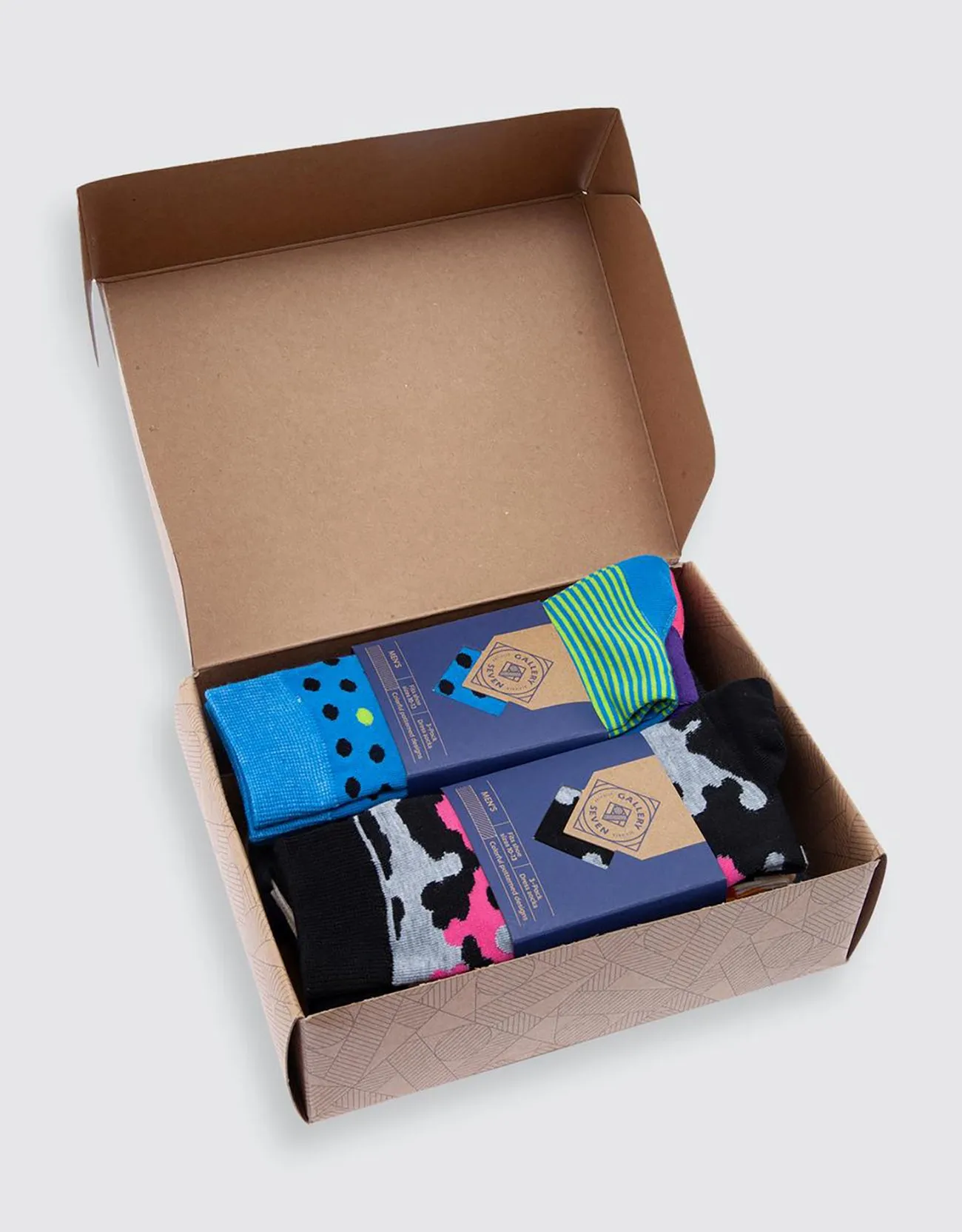 Men's Funky Colorful Dress Socks 12 Pack