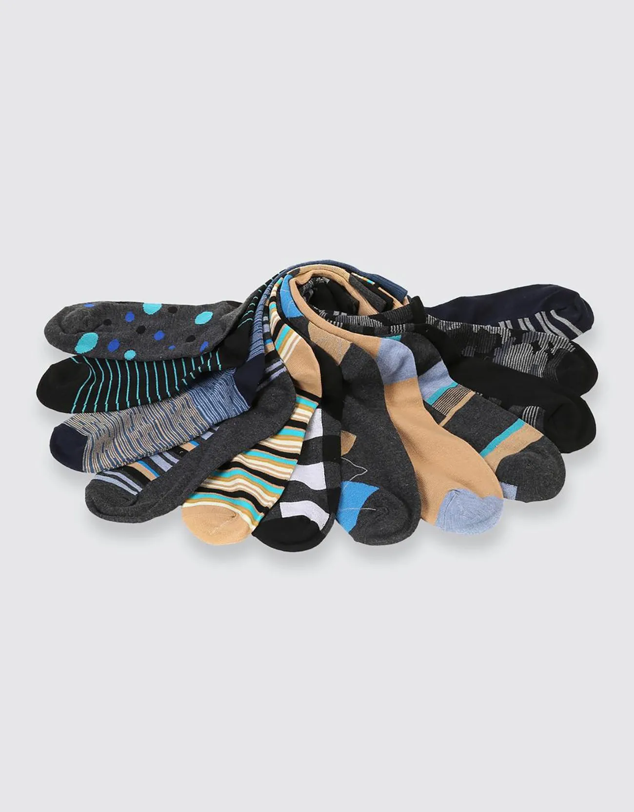 Men's Funky Colorful Dress Socks 12 Pack