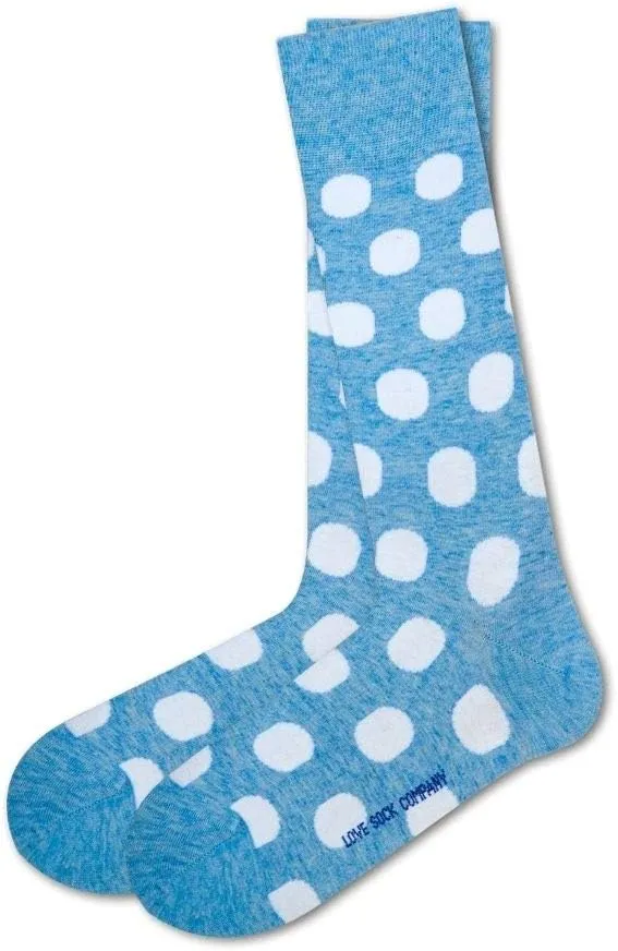 Men's Funky Dress Socks - Colorful Funky Business Casual Socks for Men - Organic Cotton Patterned Socks - 3 Pack