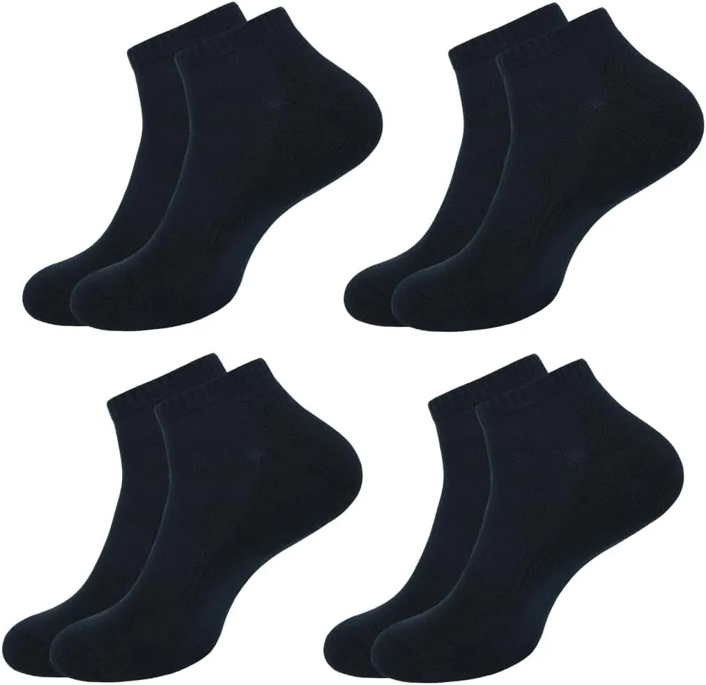Mens No Show Mesh Socks |Pack of 4| Non Slip Invisible Low Cut Athletic Running Novelty Casual Invisible Liner Sock