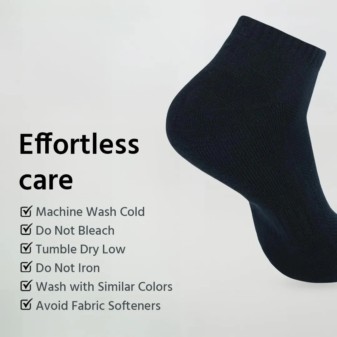 Mens No Show Mesh Socks |Pack of 4| Non Slip Invisible Low Cut Athletic Running Novelty Casual Invisible Liner Sock