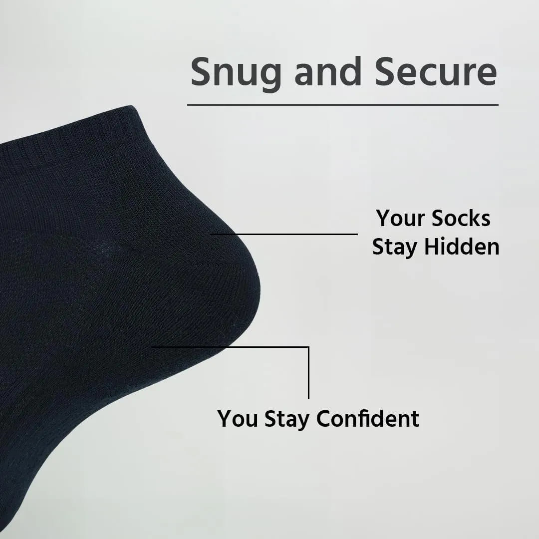 Mens No Show Mesh Socks |Pack of 4| Non Slip Invisible Low Cut Athletic Running Novelty Casual Invisible Liner Sock