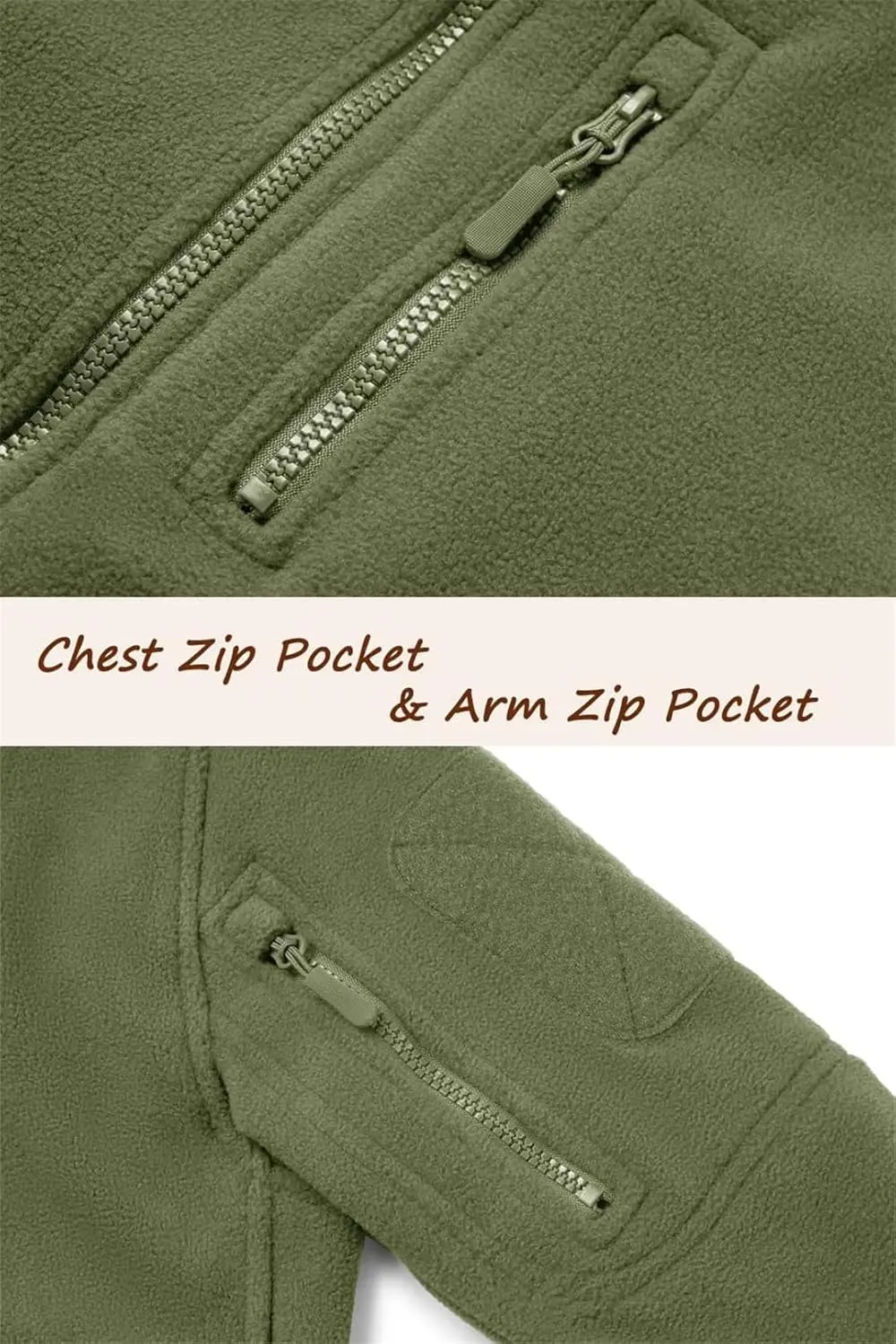 Men's Outwear Full Zip Hood Camping Hiking Hiking Workwear Jacket Windbreaker Fleece Jacket