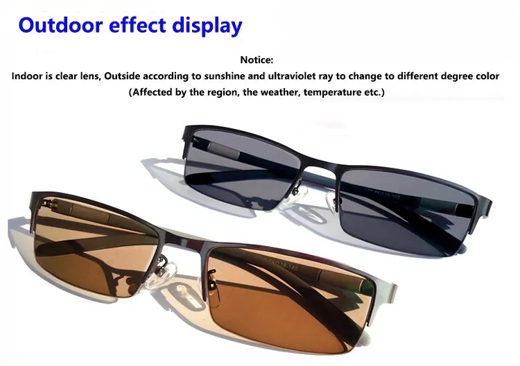 Men's Reading Glasses 1.56 Index Photochromic Sunglasses P2442