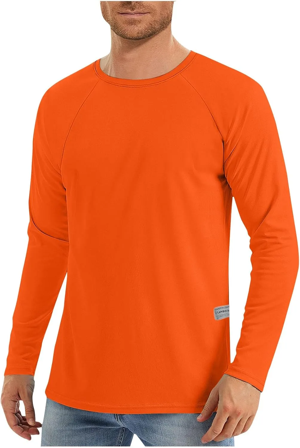 Men'S Sun Protection Shirts Uv SPF Long Sleeve Shirt Rash Guard Fishing Shirt Quick Dry Lightweight Shirt Cool Shirts