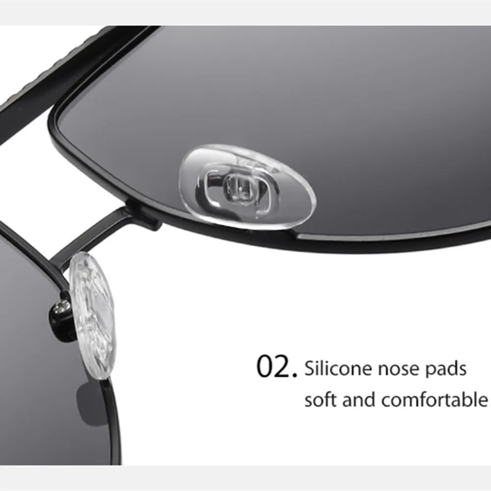 Men's Sunglasses UV400 Anti Glare Sun Glasses Driving Goggles Metal Eyeglasses Frame Travel Eyewear