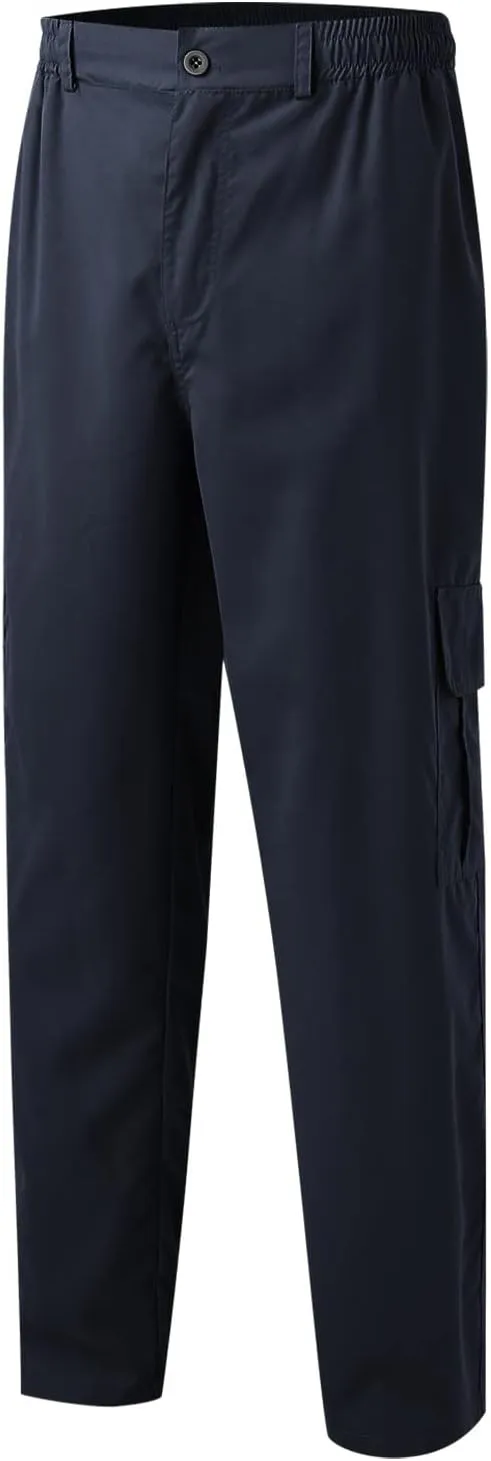 Mens Sweatpants with Pockets Drawstring Tapered Sweatpants Cargo Hippie Loose Fit Trousers with Multi-Pocket Cargo