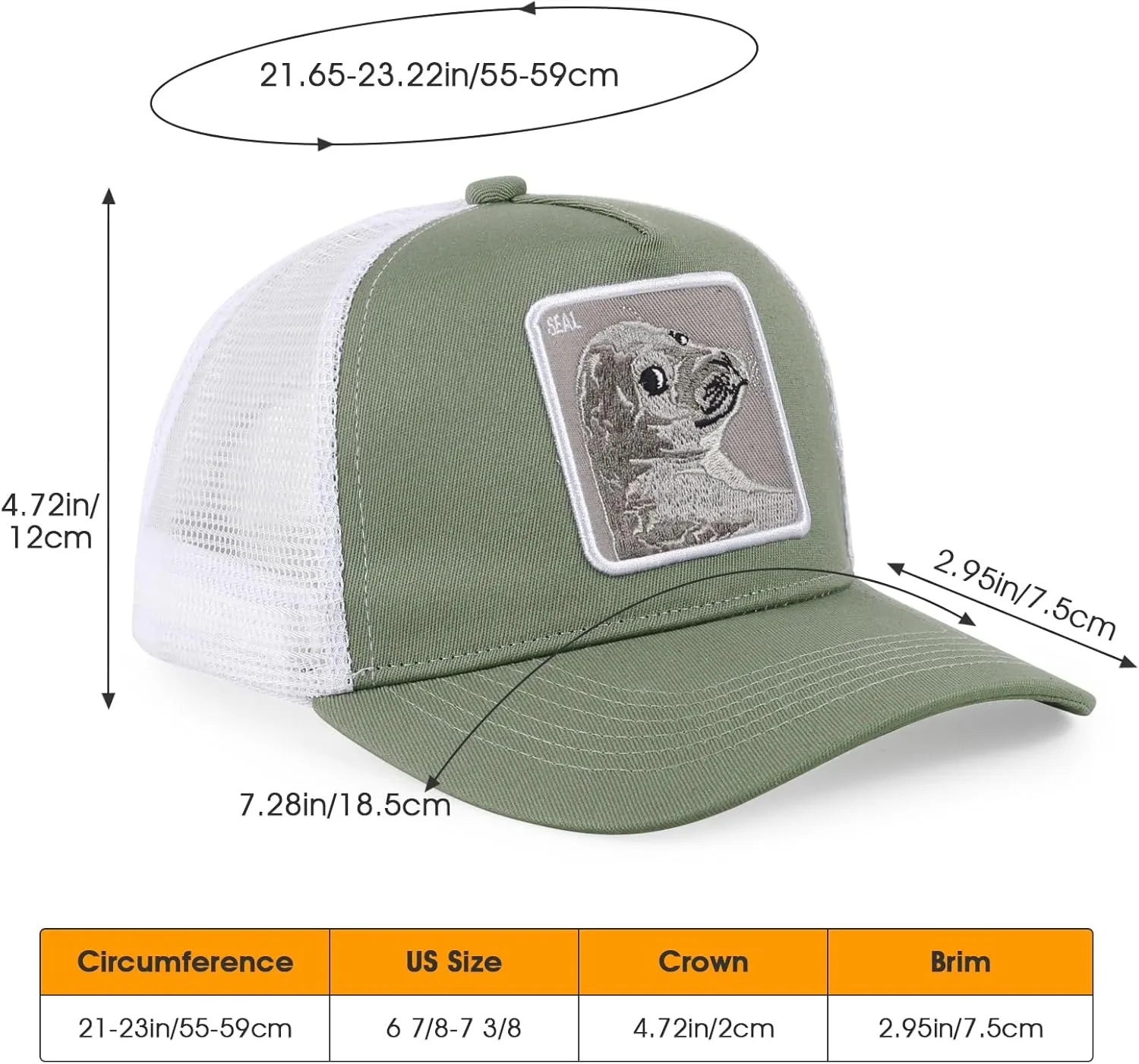 Mens Trucker Hats Mesh Snapback Animal Baseball Hats Unisex Running Sport Cap for Women Men