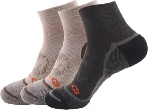 Men's Wool Outdoor Hiking Hiker Cushion Low Cut Socks Hiking Crew Socks(Black)